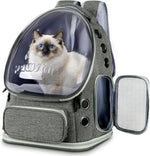 Pawstrip cat backpack carrier front view with bubble window