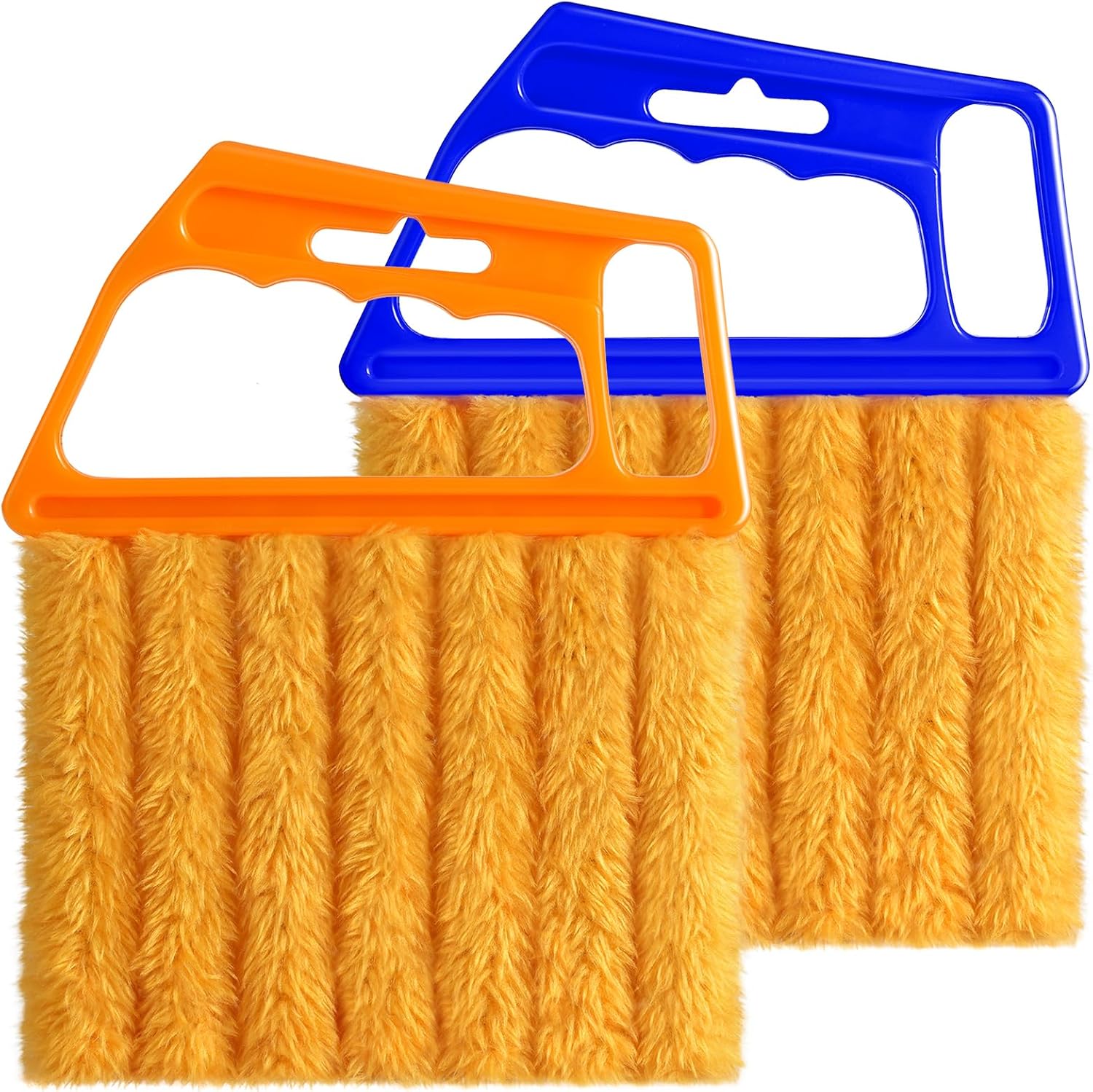 2 Pcs Blind Cleaner Duster Tool,Blind Dusters for Cleaning,Cleaning Brush,7 Finger Dusting Cleaner Tool for Window & Air Conditioner,Window Blinds Cleaner Microfiber Washable - Image 1