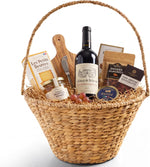 Best Choice Products Handwoven Large Gift Basket, Woven Storage Basket for Birthday's, Holiday's & Celebrations, Wicker Basket w/Collapsible Handle, Tapered Shape, Hyacinth, 20 Inch Basket - White - Image 9