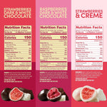 Tru Fru strawberries and creme packaging close up