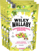 Nutrition facts and ingredients list on the back of Wiley Wallaby drops package