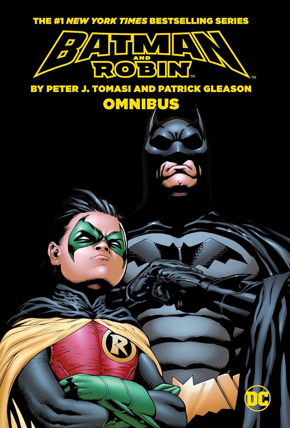 Peter J. Tomasi Batman and Robin Omnibus front view collectible hardcover book.