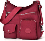 Hobo Purse for Women, Nylon Crossbody Shoulder Handbag Convertible Backpack - Image 8