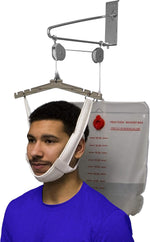 OTC over door cervical traction kit front view for neck pain relief