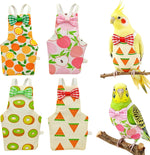 Magnoloran reusable bird diaper pack front view showcasing fruit patterns