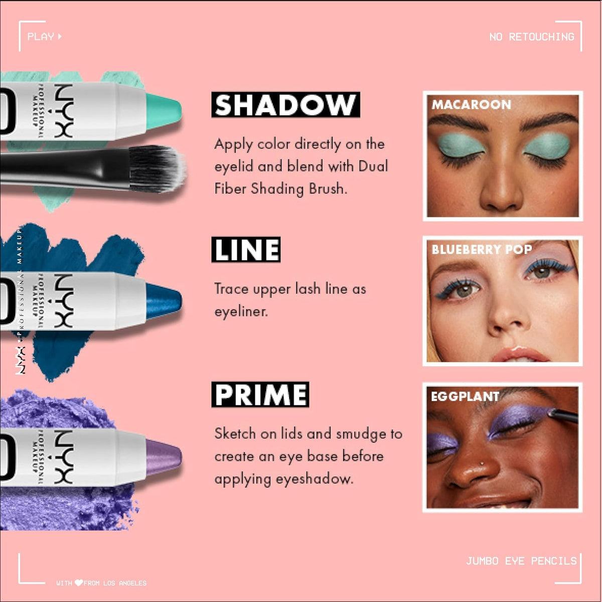 NYX Jumbo Eye Pencil sharpened tip detail