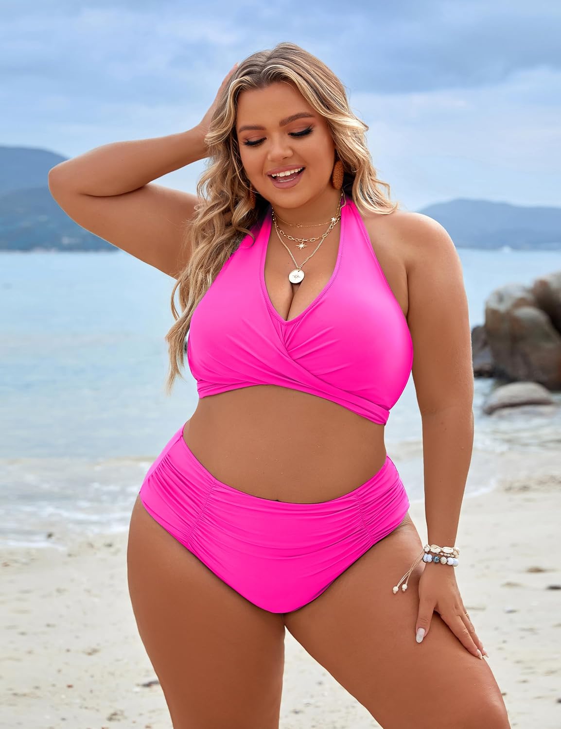 Blooming Jelly two piece swimsuit quilted fabric texture