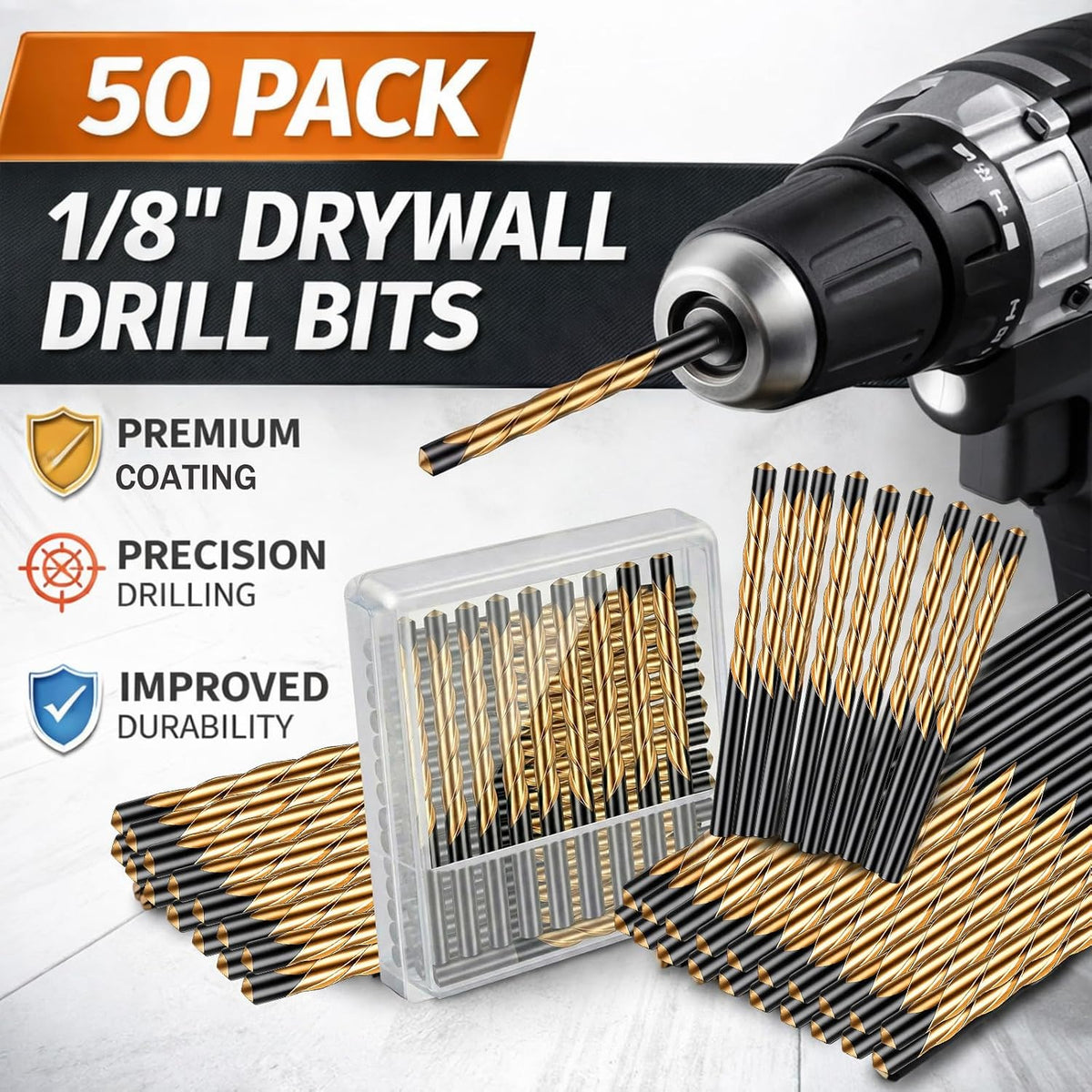 Tondiamo Rotary Cutout Tool Bits set inside plastic case