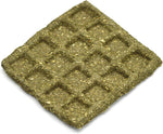 High fiber Timothy hay waffle chew toy for rabbit dental care