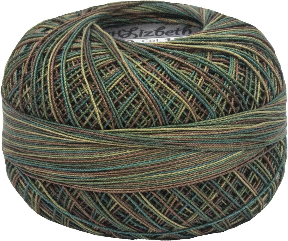 Lizbeth cotton thread Herbal Garden front view ball