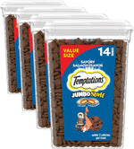 Temptations Jumbo Stuffed Cat Treats, Crunchy and Soft Cat Treats, Savory Salmon Flavor, 14 oz. Tub - Image 13