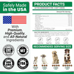 Authentic USA imported premium dog health supplement label information