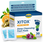 Simple Promise Xitox Deep Cleansing Foot Pads front packaging showing 30 patches.