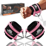 Wrist Cuffs for Cable Machines - Padded & Adjustable Straps for Lateral Raises, Tricep Pushdowns & Strength Training - Image 9