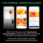 FLIR camera package contents including USB cable