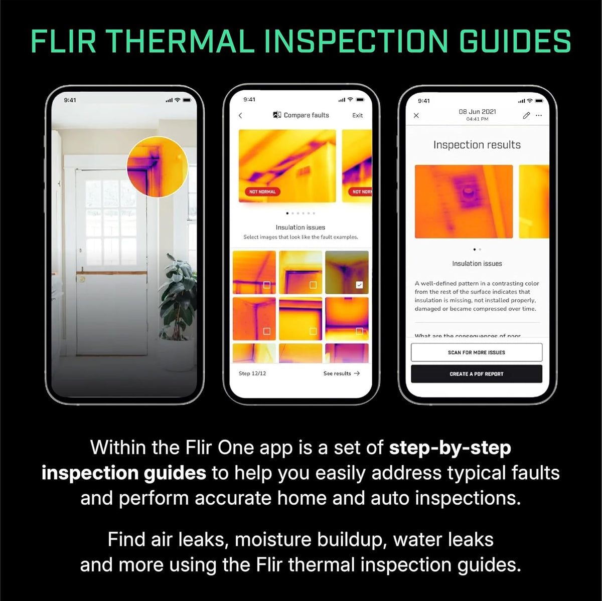 FLIR camera package contents including USB cable