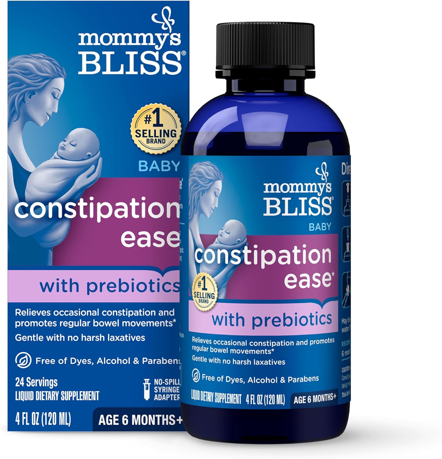 Mommy's Bliss constipation remedies Ease bottle for infant stool softening