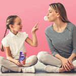 Aspartame free bubblegum grape watermelon chewing gum pieces