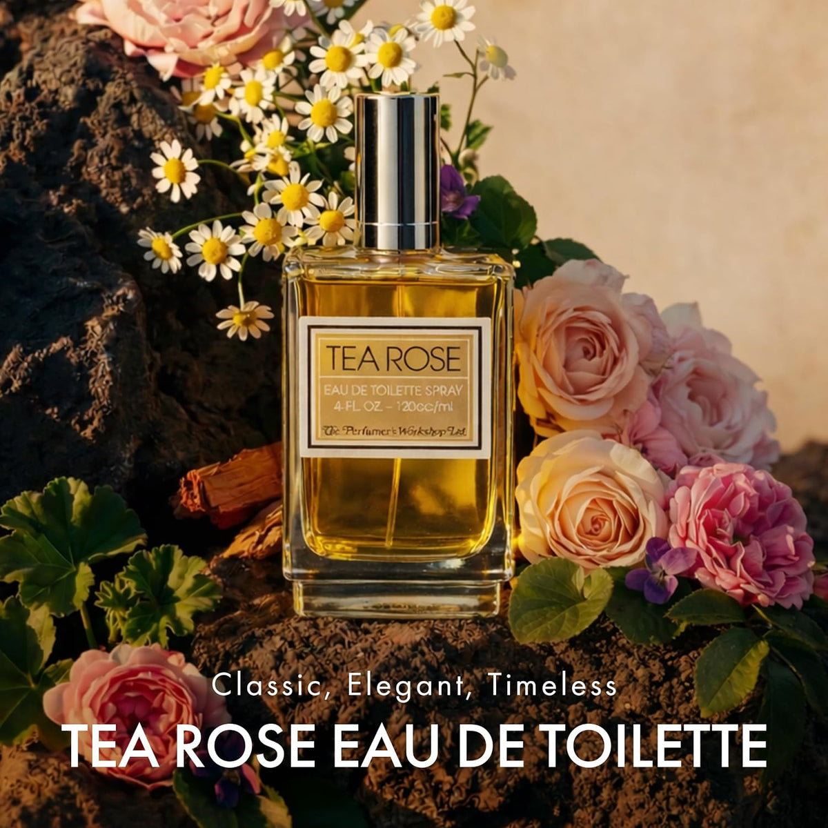 Perfumer's Workshop Tea Rose 4 fluid ounces bottle design