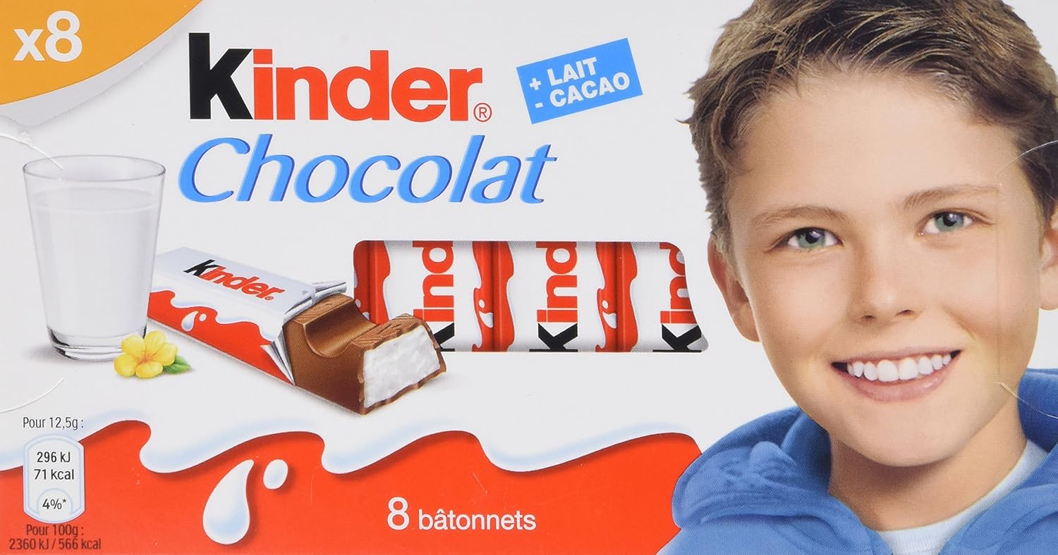 Ferrero Kinder Chocolate front view imported snack