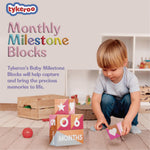 Close up of interchangeable numbers on Tykeroo blocks