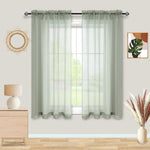 Pitalk Black Sheer Curtains 96 Inches Long for Living Room 2 Panels Set Rod Pocket Black Window Curtains for Bedroom 8FT Length - Image 10