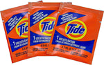 Tide single-use liquid detergent pods laid out flat