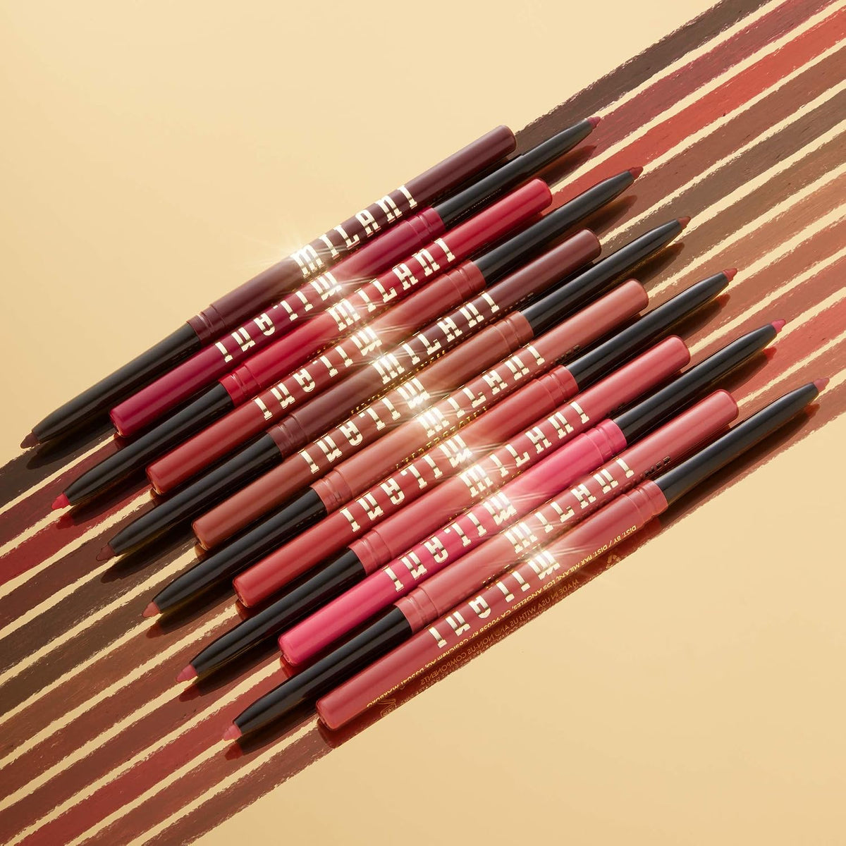 Milani lip bundle packaging showing Poppy lipstick and matching liner
