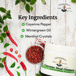 Dr. Christopher's Cayenne Heat Ointment side profile container view