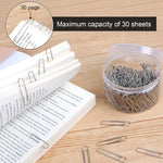 Stainless Steel Large Paperclips holding a stack of office documents