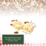 One and a half pounds gourmet candy holiday sampler box layout