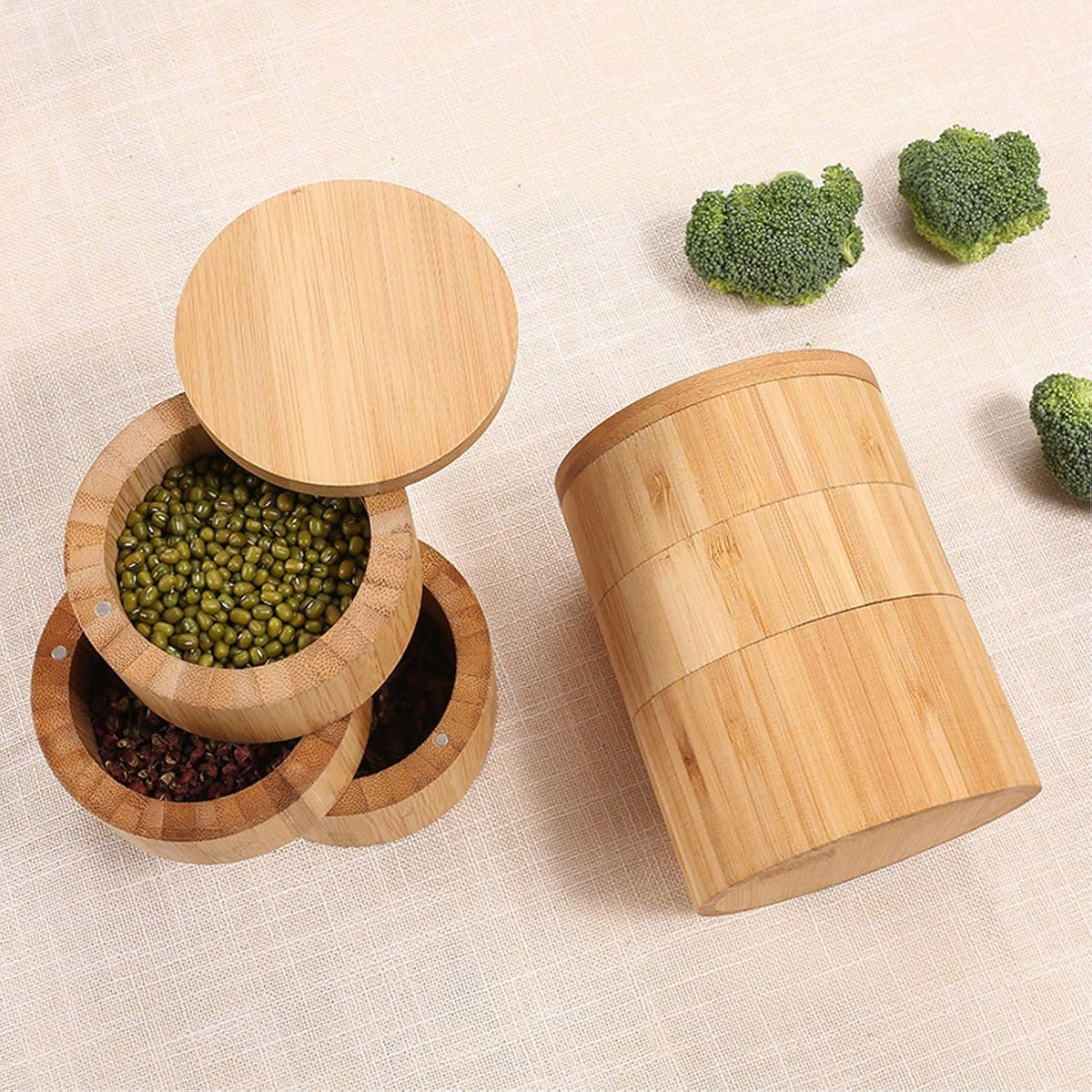 Tomotato multi layer spice organizer for home cooking
