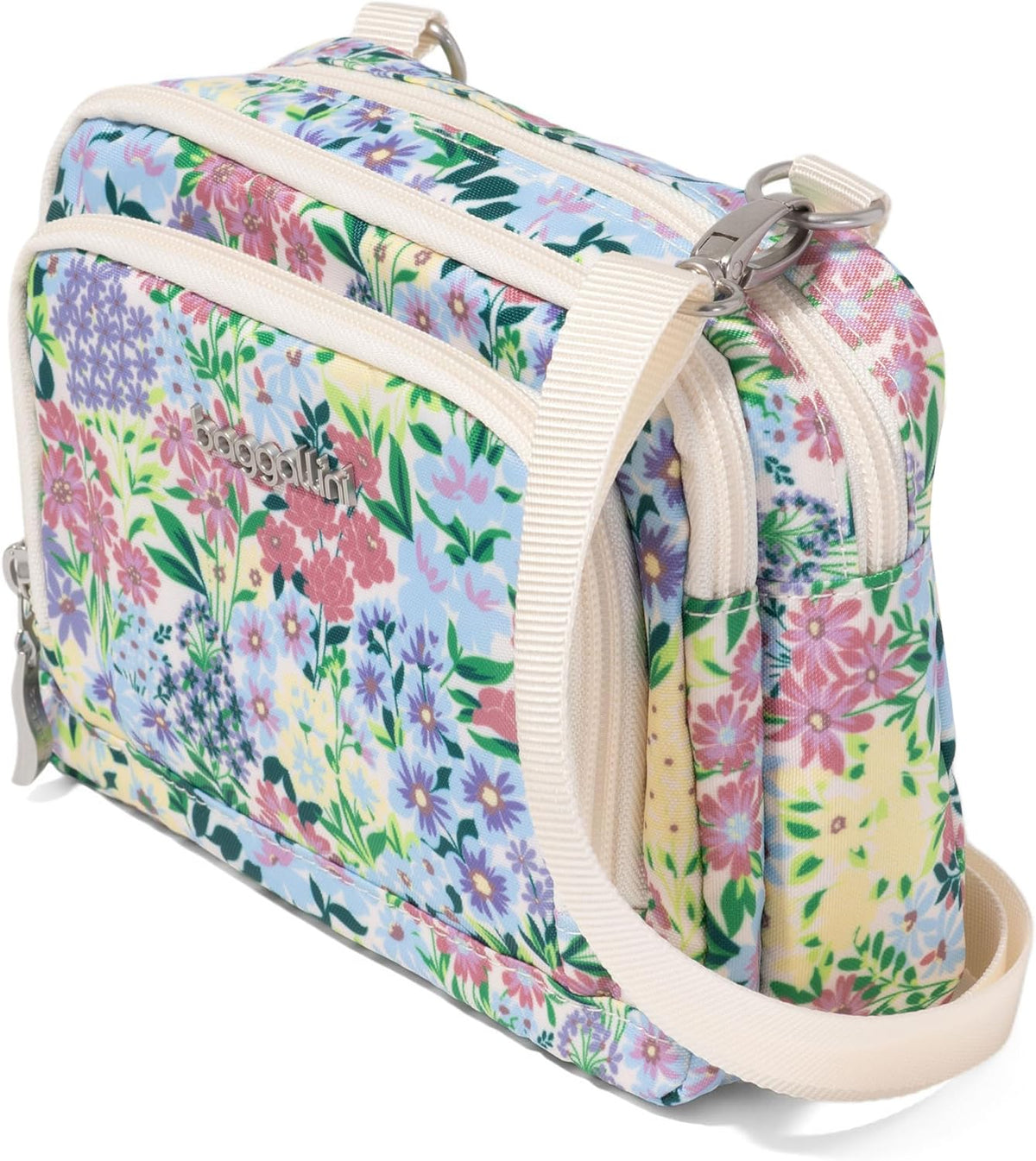 Baggallini RFID wallet crossbody back view with belt loops