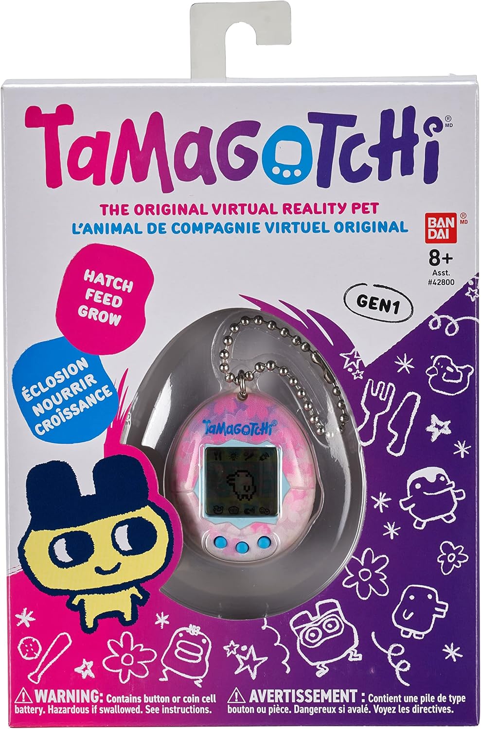 Tamagotchi original sakura attached keychain strap