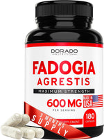 Dorado Nutrition Fadogia Agrestis supplement bottle label details