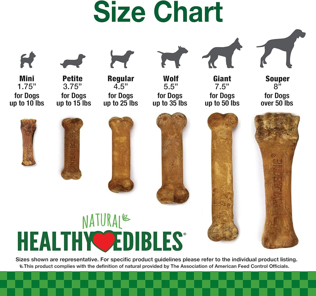 Close up of Nylabone Healthy Edibles texture and size