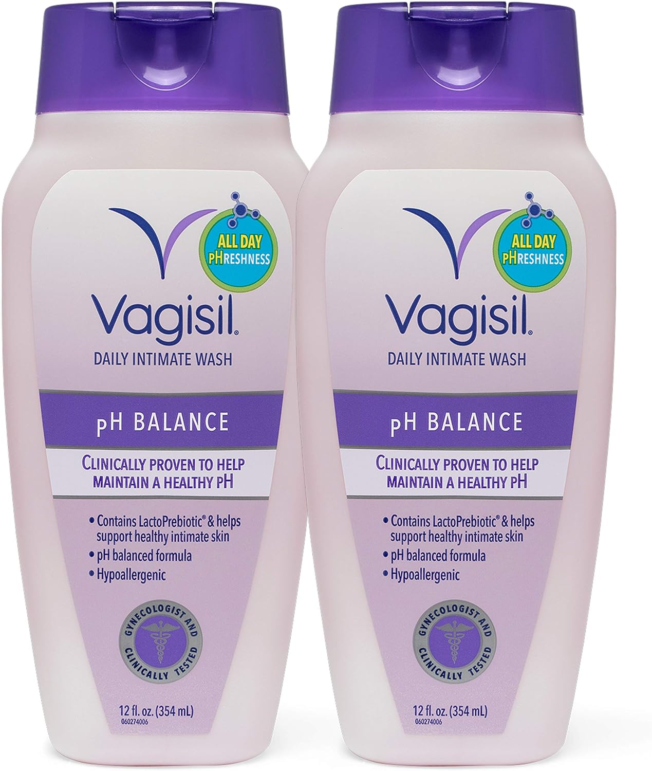 Vagisil feminine wash front view bottle pack of two