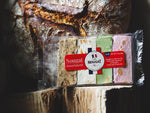Gourmet imported soft French nougat variety pack showing raspberry pistachio apricot and fig flavors.