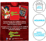 AQUARIUS Wonder Woman playing cards lifestyle shot ready for game night.