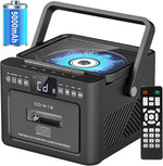 Sunoony portable boombox cassette CD player front view