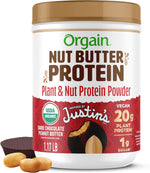 Orgain X Justin's (R) Organic Vegan Nut Butter Protein Powder, Vanilla Almond Butter- 20g Plant Protein, 1g Sugar, Gluten Free, No Dairy, Soy Ingredients, or Artificial Flavors, 1.17 lb - Image 11