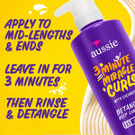 Aussie 3 Minute Miracle Curls pump bottle side angle