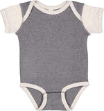 Rabbit Skins baby bodysuit fabric texture view