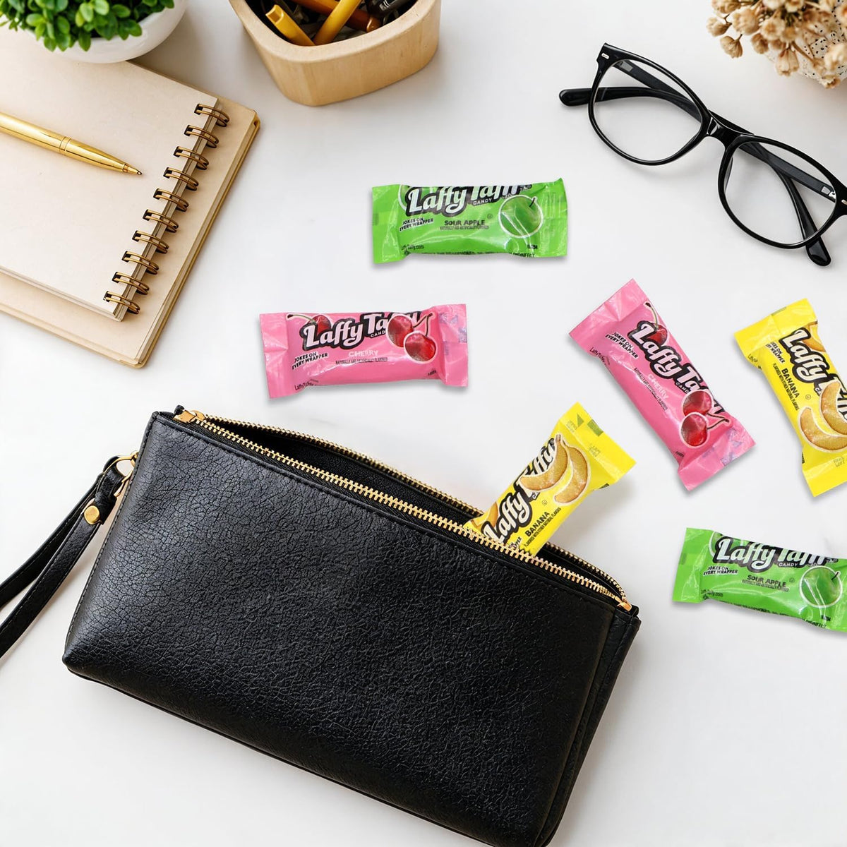 Soft and chewy American taffy mini bars for party treats