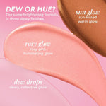 Glow Recipe Hue Drops Sun Glow 15ml bottle showing warm tinted serum texture