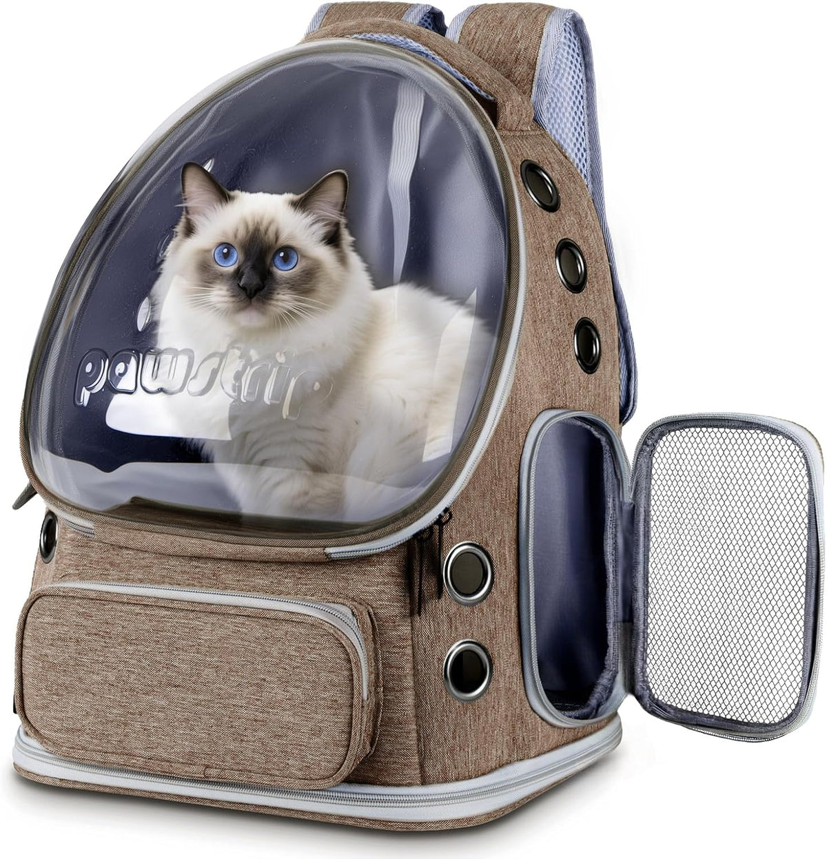 Pawstrip cat backpack carrier removable washable bottom pad