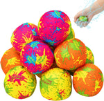 HFATMOS water splash balls front view showing vibrant yellow pink blue and green colors
