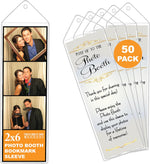 2x6 Bookmark Sleeves - Clear Protectors, 200 Pack | Clear top-loading plastic sleeves, paper inserts. Protect 2x6 booth strips as bookmarks or party favors. Bookmark covers. - Image 11