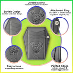 Lazy Skull coffin wallet attachment ring and hardware detail