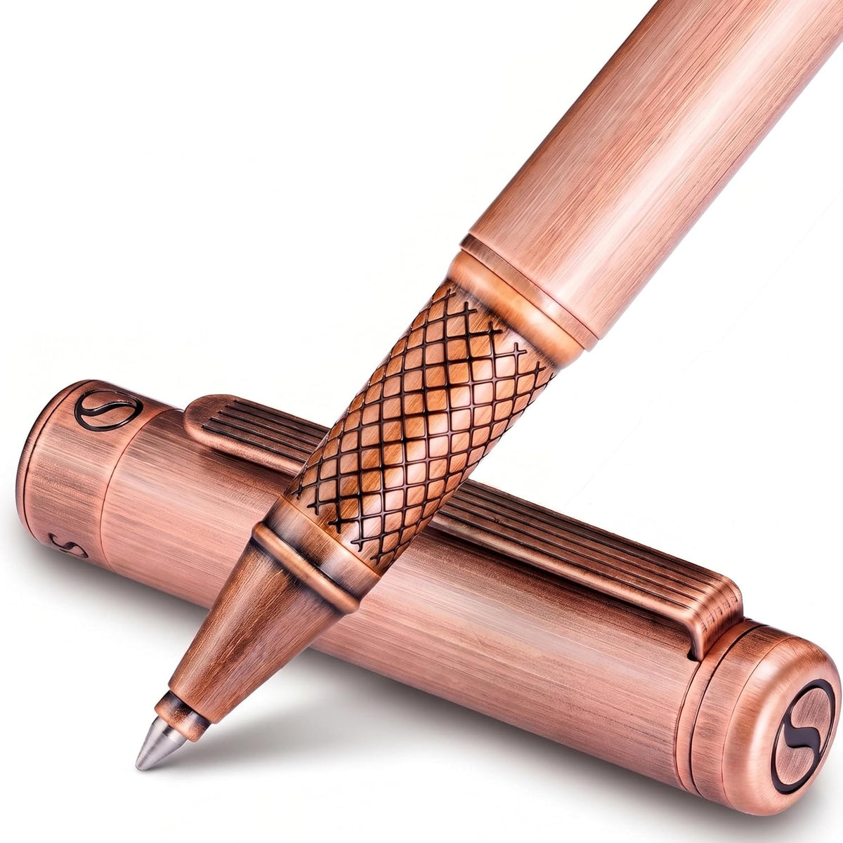 Scriveiner Black Lacquer Rollerball Pen - Stunning Luxury Pen, Real Gold Plating, Schmidt Ink Refill, Best Roller Ball Gift Set for Men & Women, Professional, Executive Office, Nice Pens - Image 14